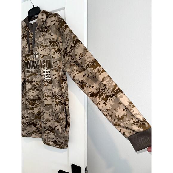 St Louis Cardinals MLB Majestic Authentic Collection Camo Hoodie XL - Picture 4 of 8